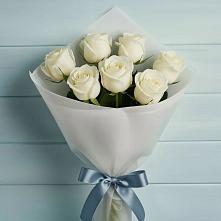 Букет 7 Белых роз Эдлесс Лав #REPLACE_PRED# Кырене