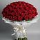 Букет 101 Красная роза Блэк Мэджик в Кырене