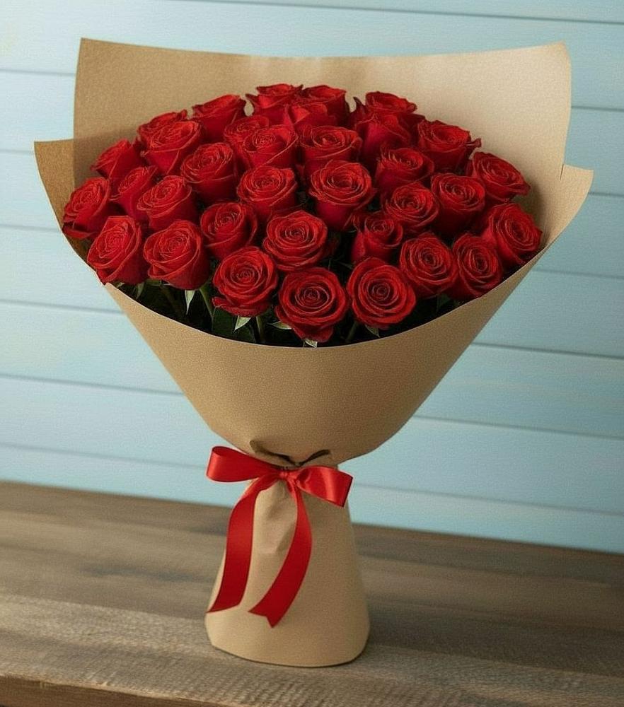 Букет Красные розы Милано в Кырене