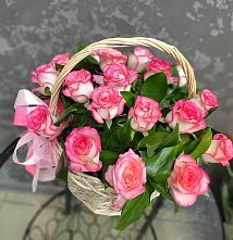 Цветочная композиция из Розы в корзине #REPLACE_PRED# Кырене