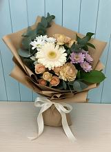 Букет цветов из:  Герберы и Хризантемы в Кырене