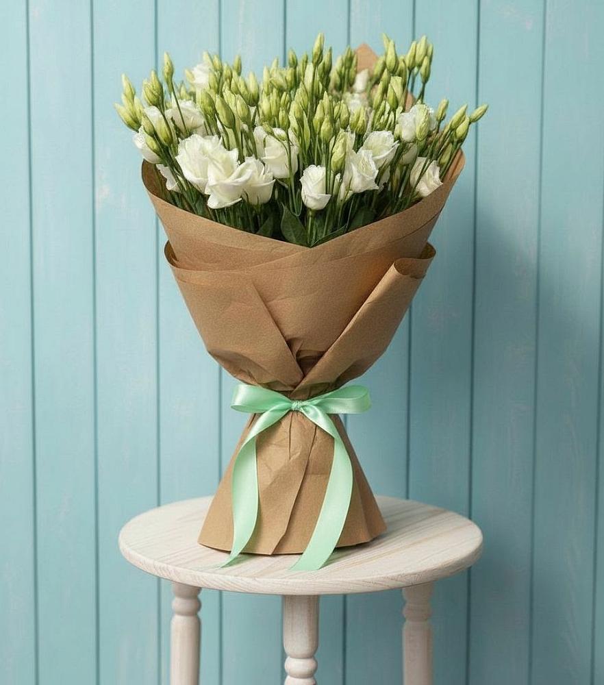 Букет цветов из: Лизиантусы в Кырене