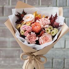 Букет цветов из:  Гвоздики, Хризантемы и Розы #REPLACE_PRED# Кырене