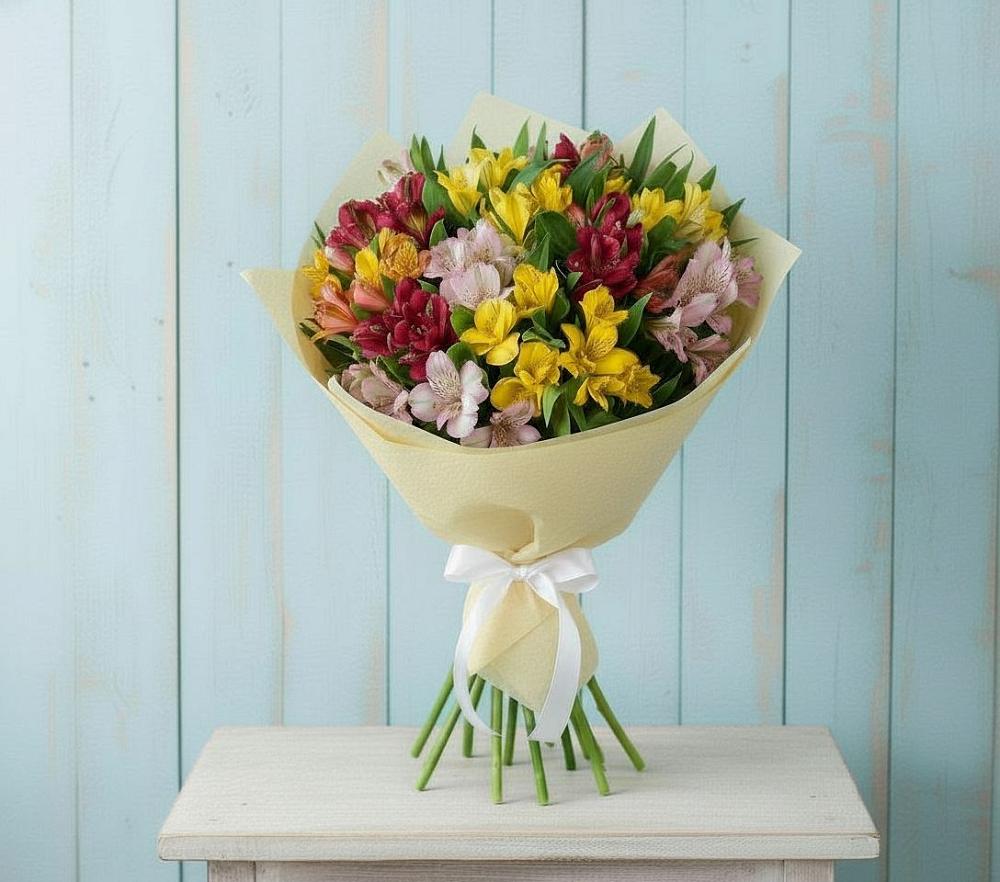 Букет цветов из: Альстромерии в Кырене