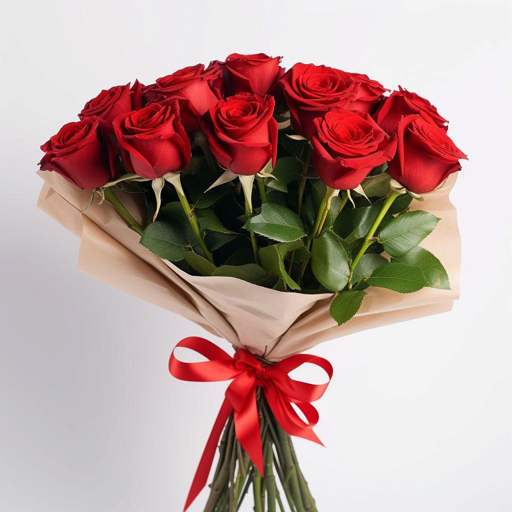 Букет 11 Красных роз Эдлесс Лав в Кырене